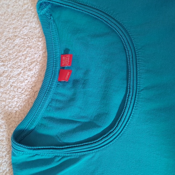 Esprit Teal Scoop Neck T-shirt - Picture 3 of 6